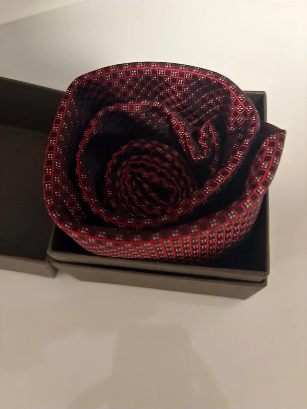 Patek Philippe Burgundy Geometric Silk Tie